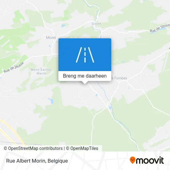 Rue Albert Morin kaart