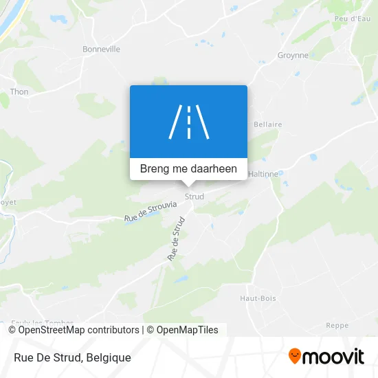 Rue De Strud kaart