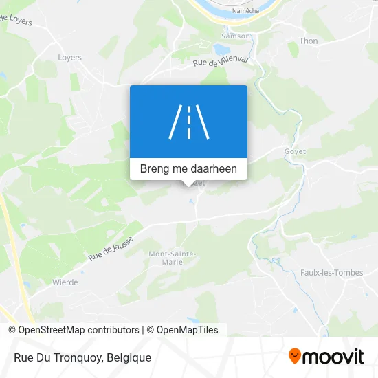 Rue Du Tronquoy kaart