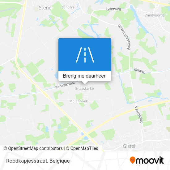 Roodkapjesstraat kaart