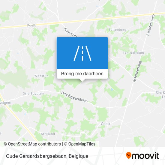 Oude Geraardsbergsebaan kaart