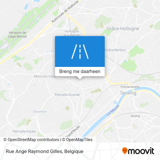 Rue Ange Raymond Gilles kaart