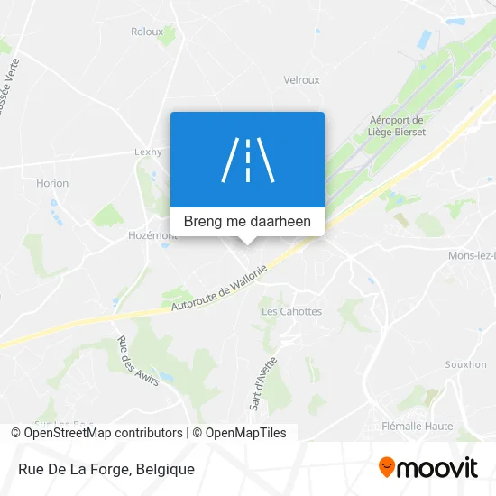 Rue De La Forge kaart