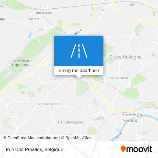 Rue Des Préalles kaart