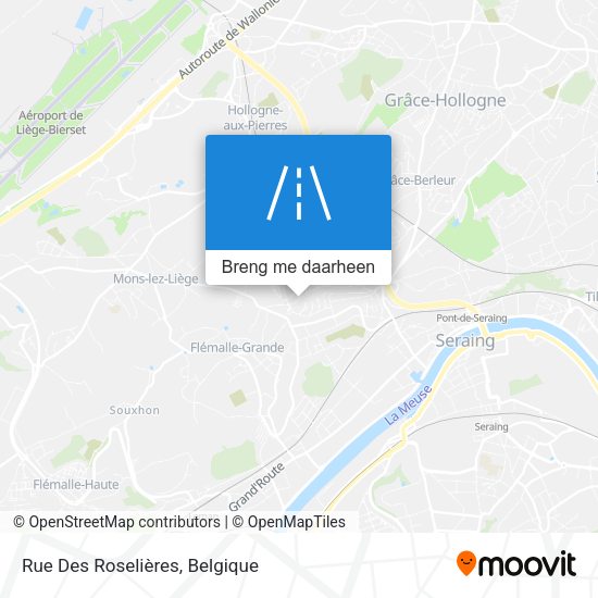 Rue Des Roselières kaart