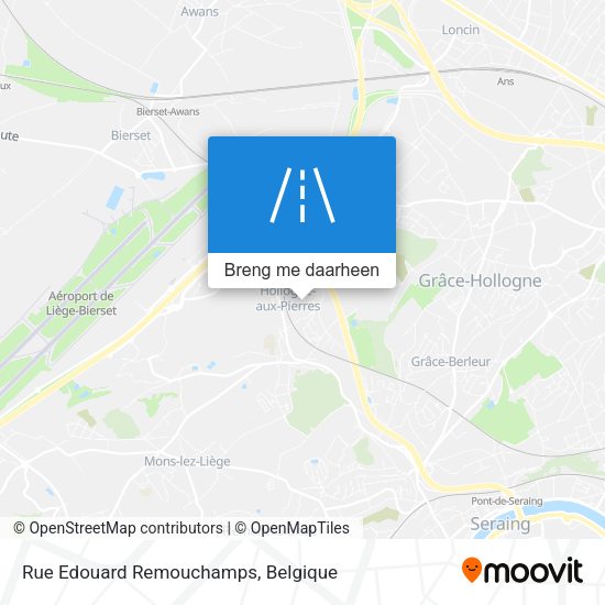Rue Edouard Remouchamps kaart