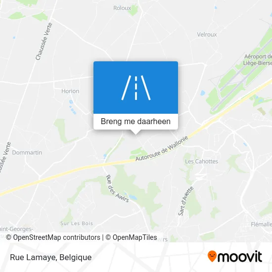Rue Lamaye kaart