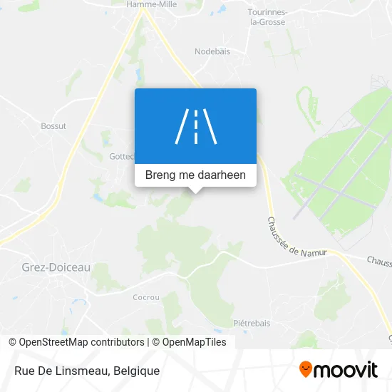 Rue De Linsmeau kaart