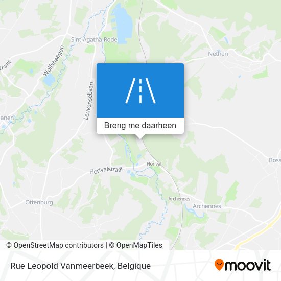 Rue Leopold Vanmeerbeek kaart