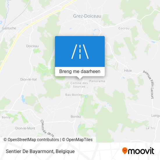 Sentier De Bayarmont kaart