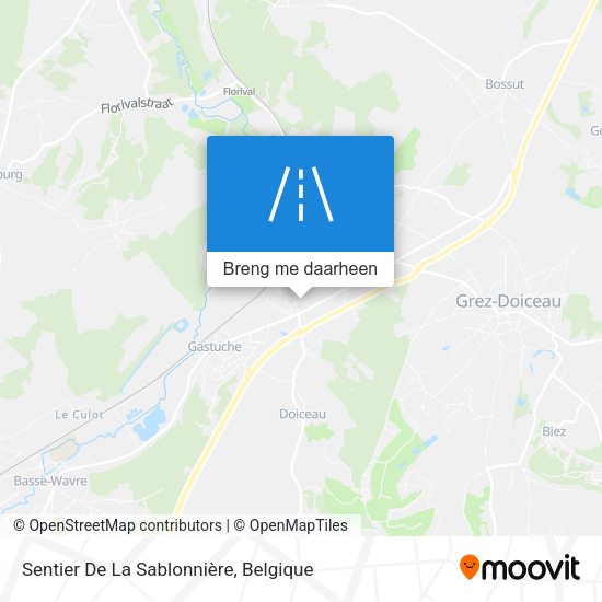 Sentier De La Sablonnière kaart