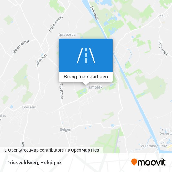 Driesveldweg kaart