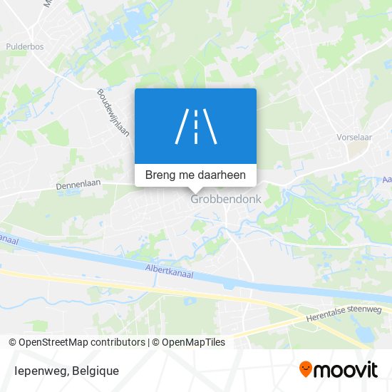 Iepenweg kaart