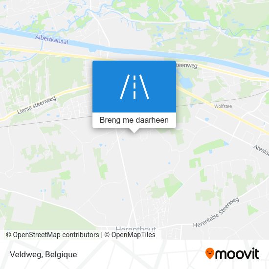 Veldweg kaart