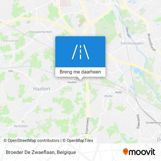 Broeder De Zwaeflaan kaart