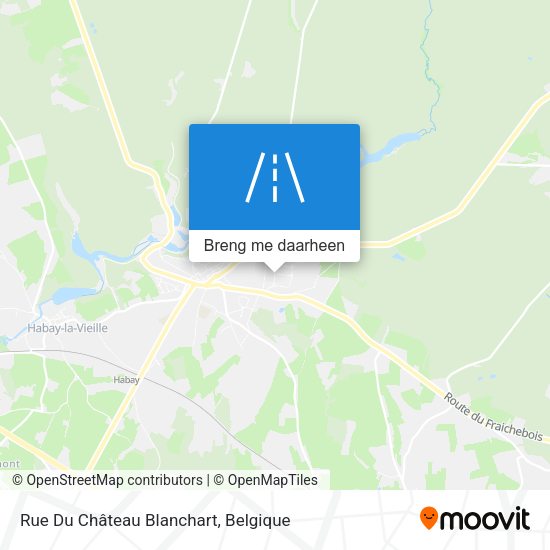 Rue Du Château Blanchart kaart