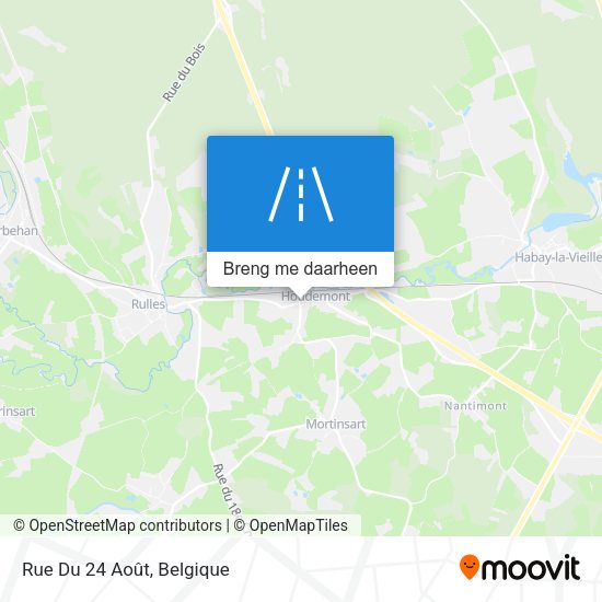 Rue Du 24 Août kaart