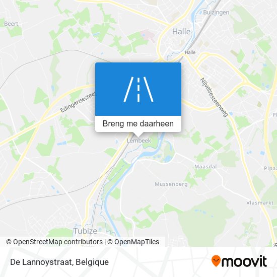 De Lannoystraat kaart