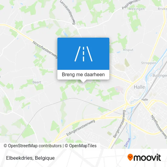 Elbeekdries kaart
