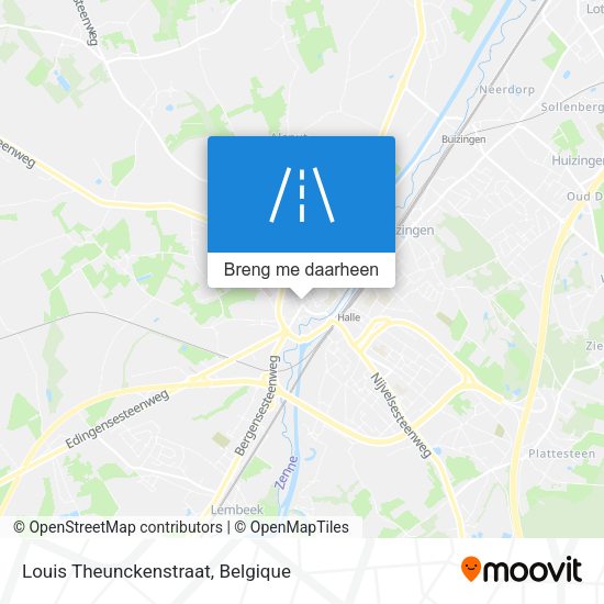 Louis Theunckenstraat kaart