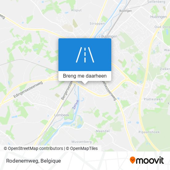 Rodenemweg kaart