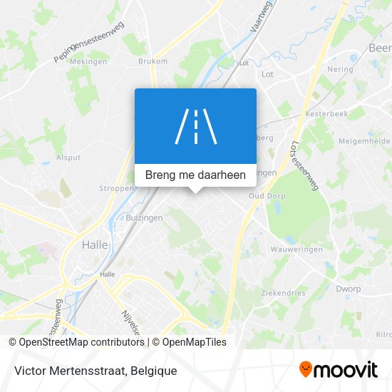 Victor Mertensstraat kaart
