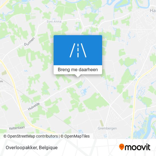 Overloopakker kaart