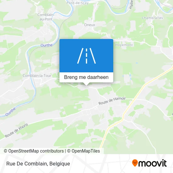 Rue De Comblain kaart