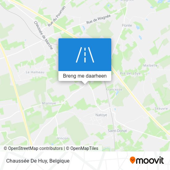 Chaussée De Huy kaart