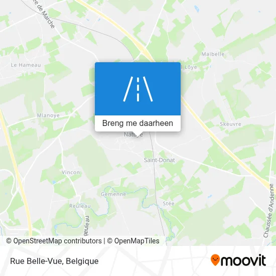 Rue Belle-Vue kaart