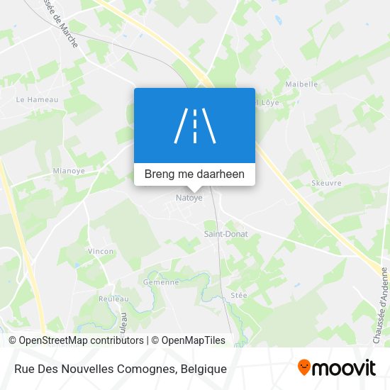 Rue Des Nouvelles Comognes kaart