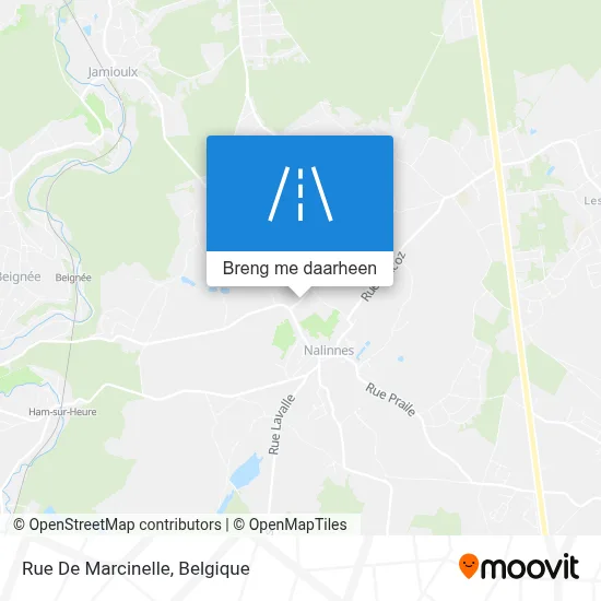 Rue De Marcinelle kaart