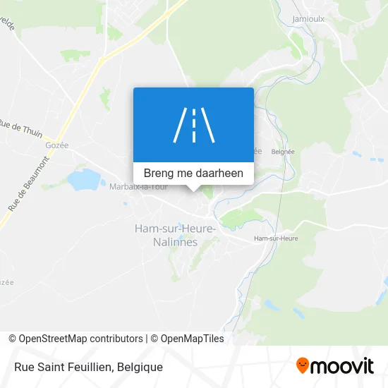 Rue Saint Feuillien kaart