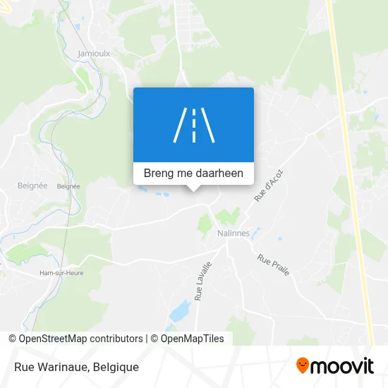 Rue Warinaue kaart