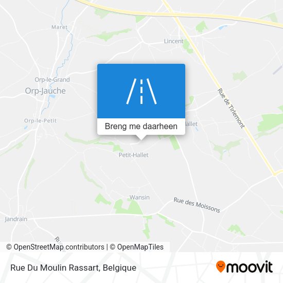 Rue Du Moulin Rassart kaart