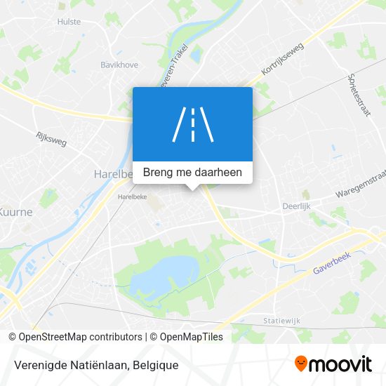 Verenigde Natiënlaan kaart