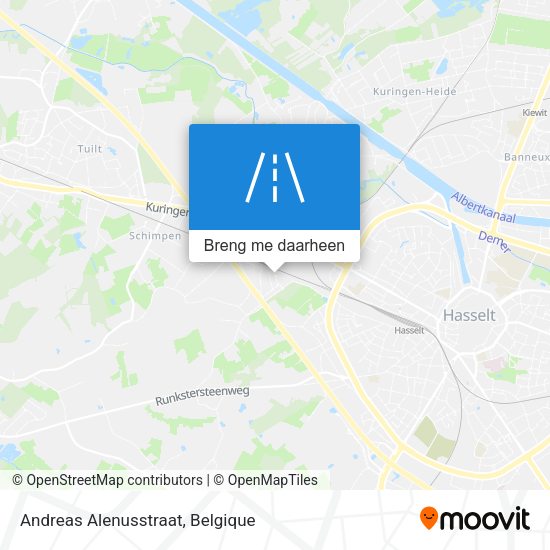 Andreas Alenusstraat kaart
