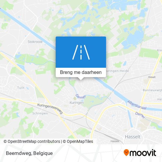 Beemdweg kaart