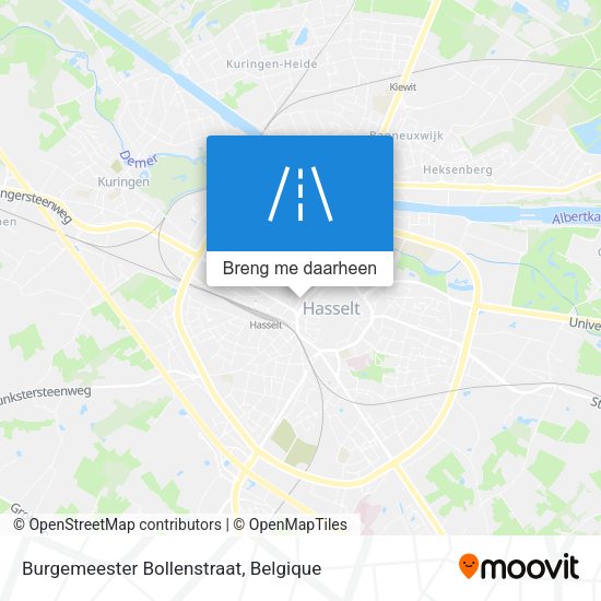 Burgemeester Bollenstraat kaart