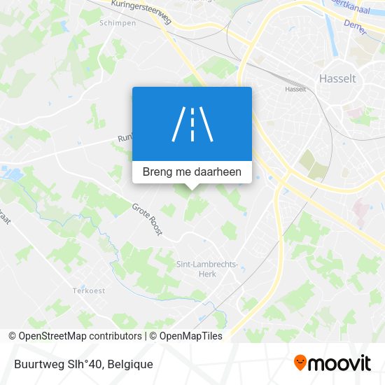 Buurtweg Slh°40 kaart