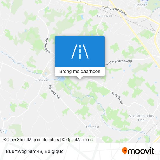 Buurtweg Slh°49 kaart