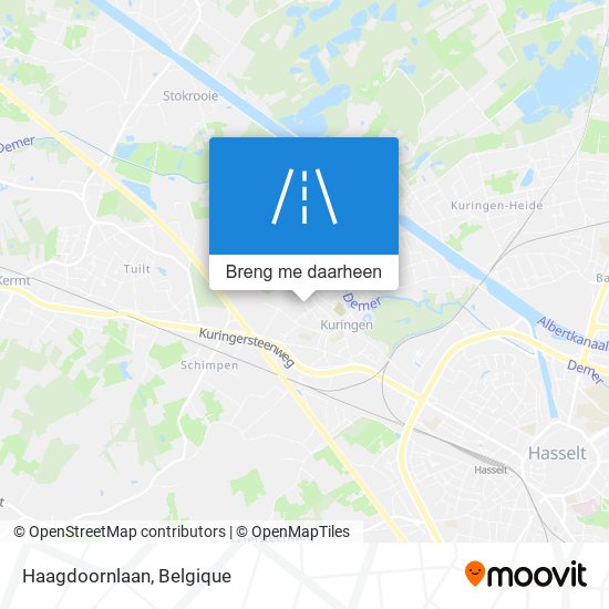 Haagdoornlaan kaart