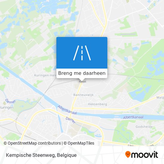 Kempische Steenweg kaart