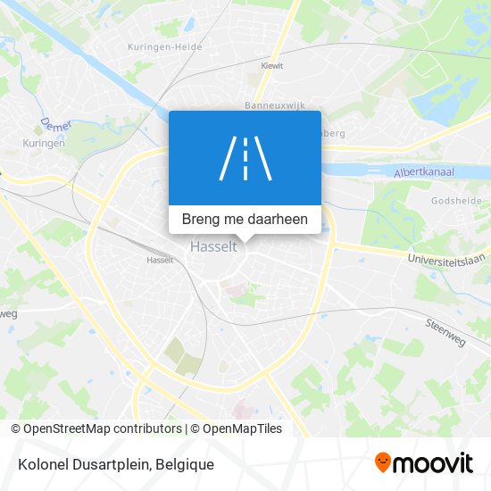 Kolonel Dusartplein kaart