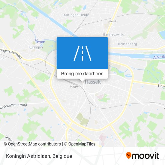 Koningin Astridlaan kaart