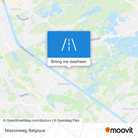 Massinweg kaart