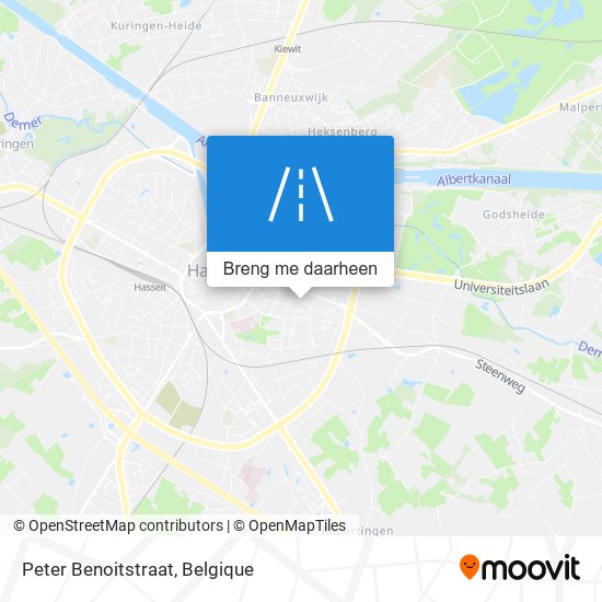 Peter Benoitstraat kaart