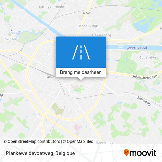 Plankeweidevoetweg kaart