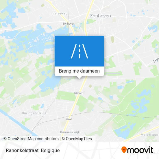 Ranonkelstraat kaart