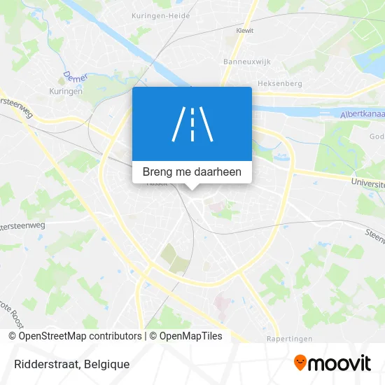Ridderstraat kaart